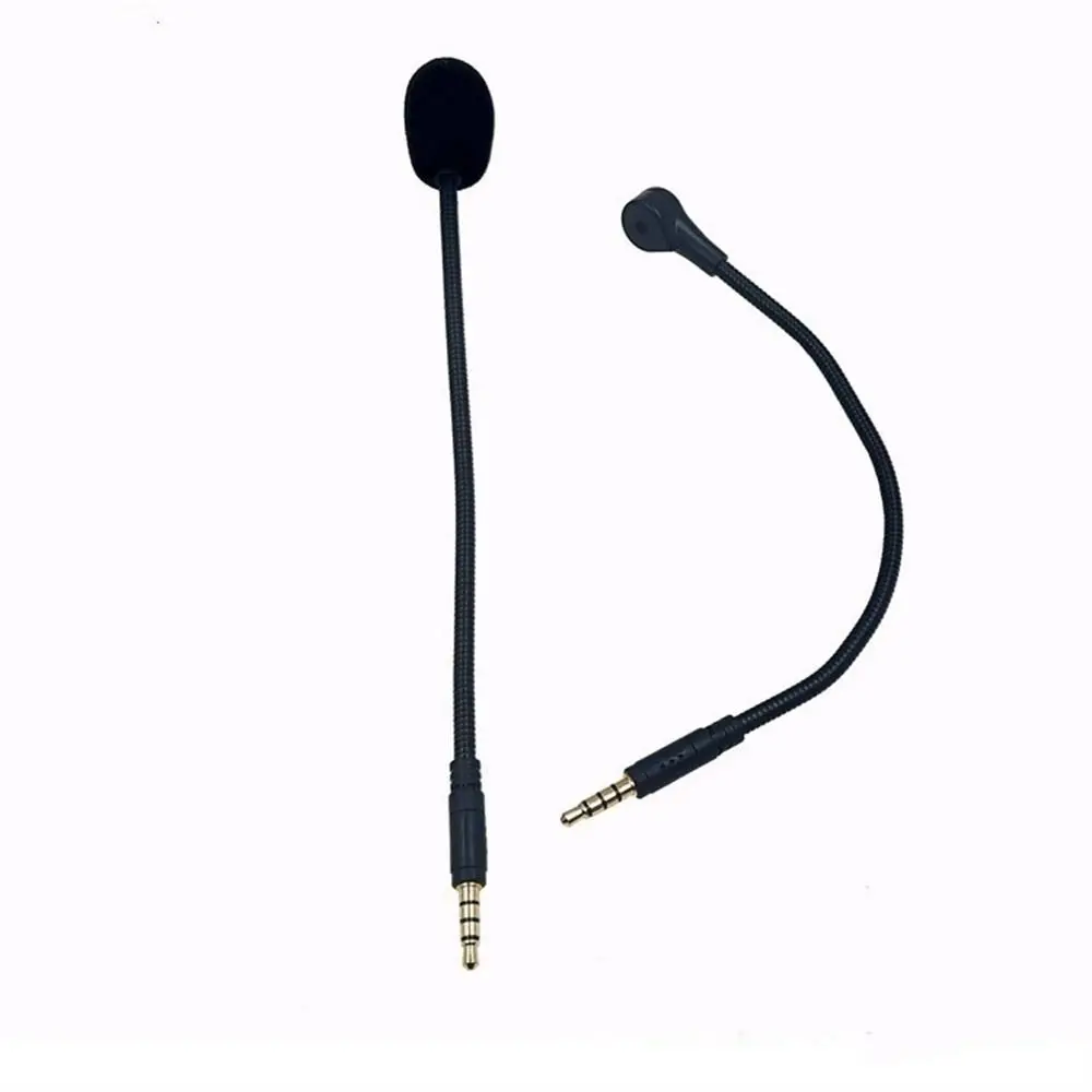 Replacement Headphones Mic Game 3.5mm Wired Straight Plug Mic Detachable Mono HD Voice Headset Microphone Gaming Headphones