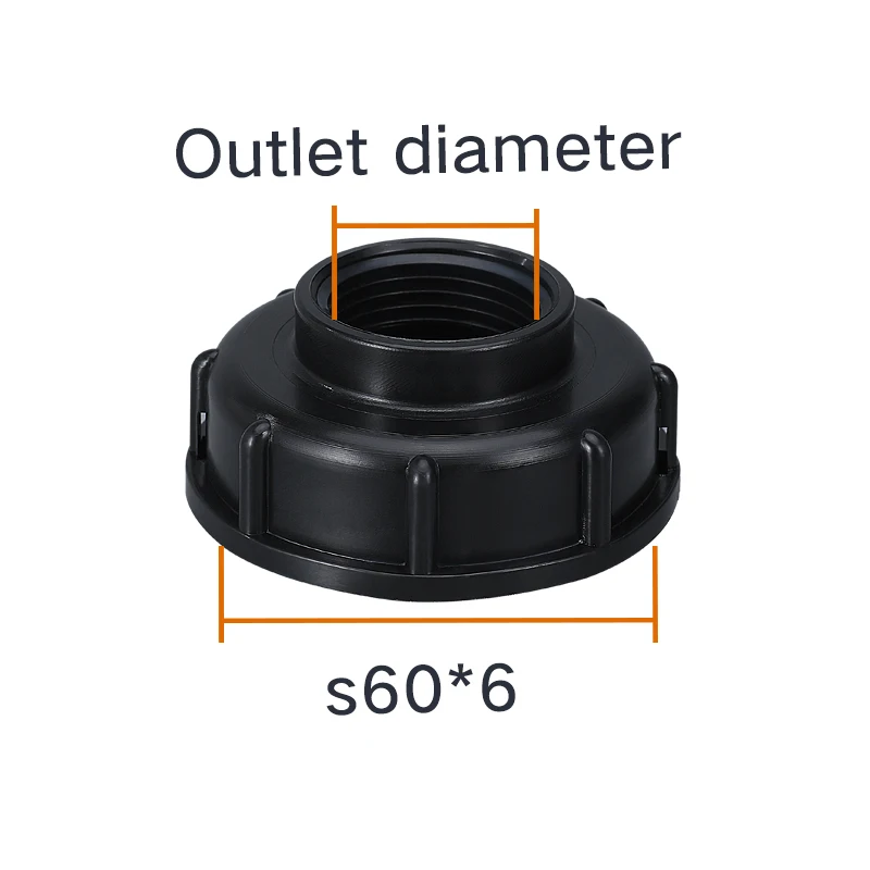 1000L Durable IBC Tote Tank fittings S60X6 Thread to 1/2