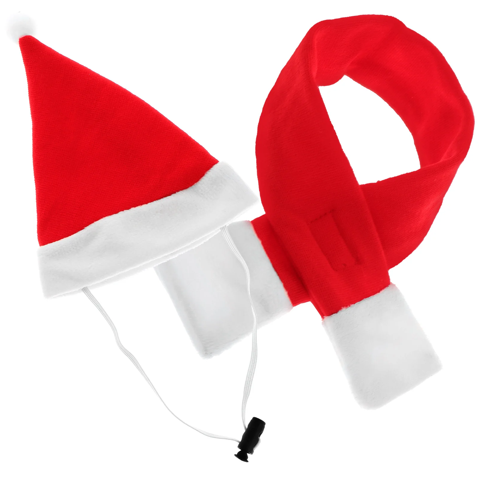 

Cat Clothes Pet Hat Cloak Set Christmas Costumes Scarf for Clothing Santa Wearing