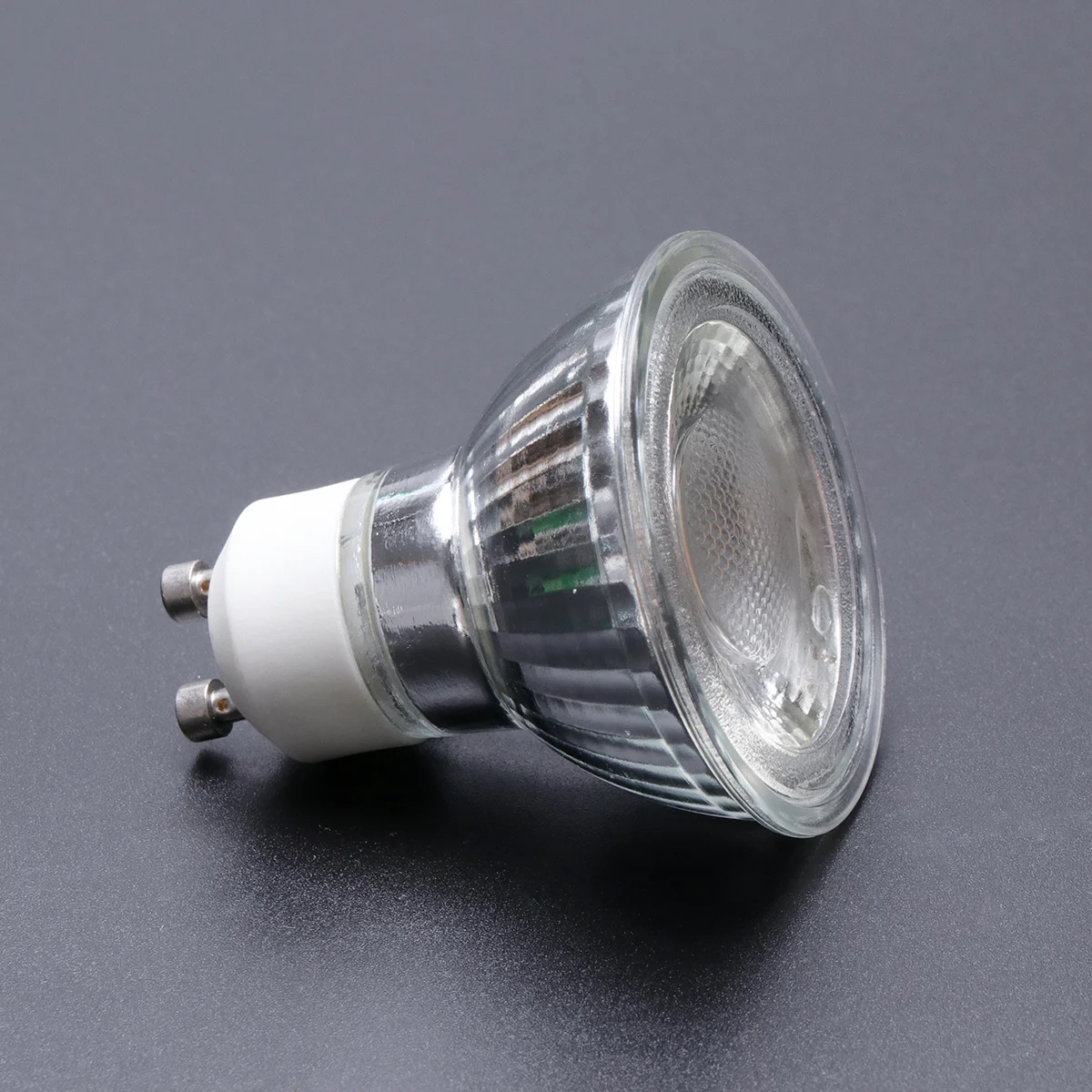 

10pcs 5W GU10 COB LED Glass Reflector Light Bulb Spotlight Lamp Light Cup Halogen Bulb 400LM 3000K 38°Beam Angle Dayight Downlig