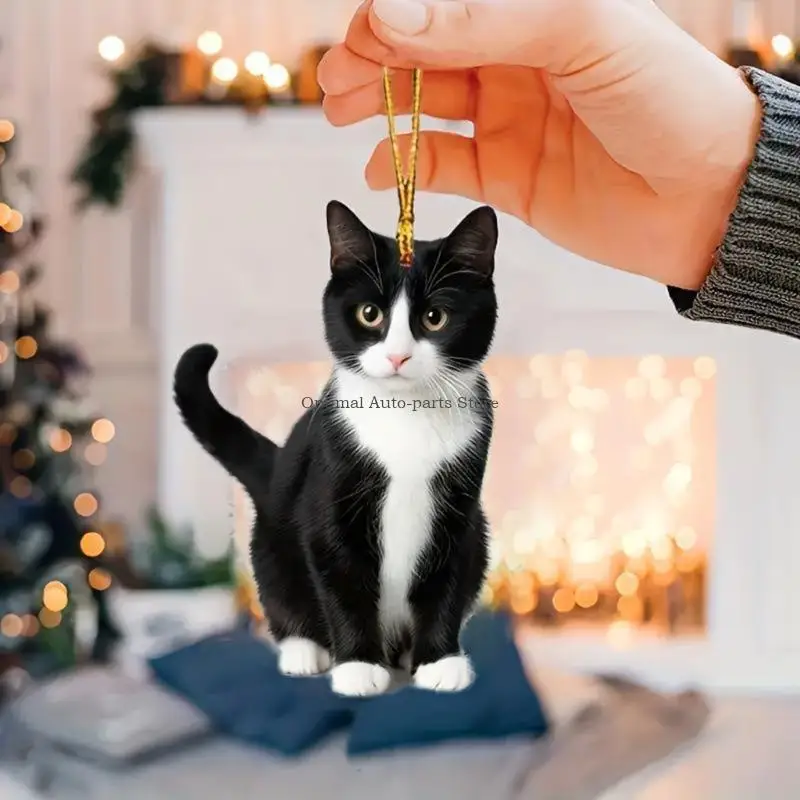 

Attractive Black Cats Hanging Decoration Rearview Mirror Accessory for Car Mirrors