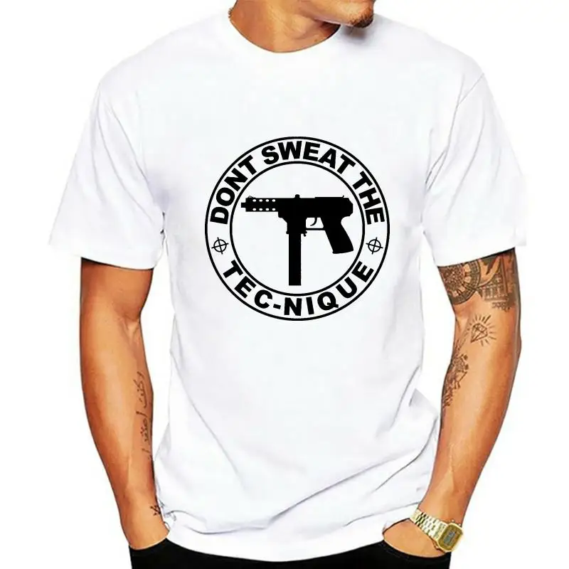 Men Cotton brand Tshirt WSK Rakim Dont Sweat the Technique Eric B Hip Hop shirt Tec-9 NWA Gangsta Rap brand teenager tshirts