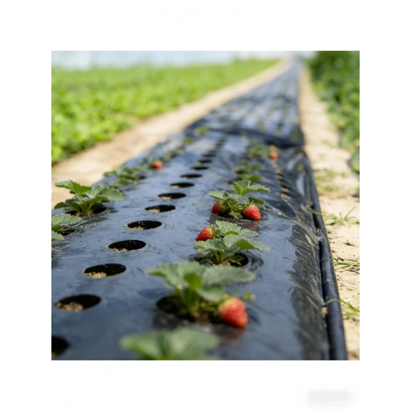 

Agricultural Black Biodegradable Mulch Film for Greenhouse Vegetables, High Moisture Retention, Weed Control, Plant Protection M