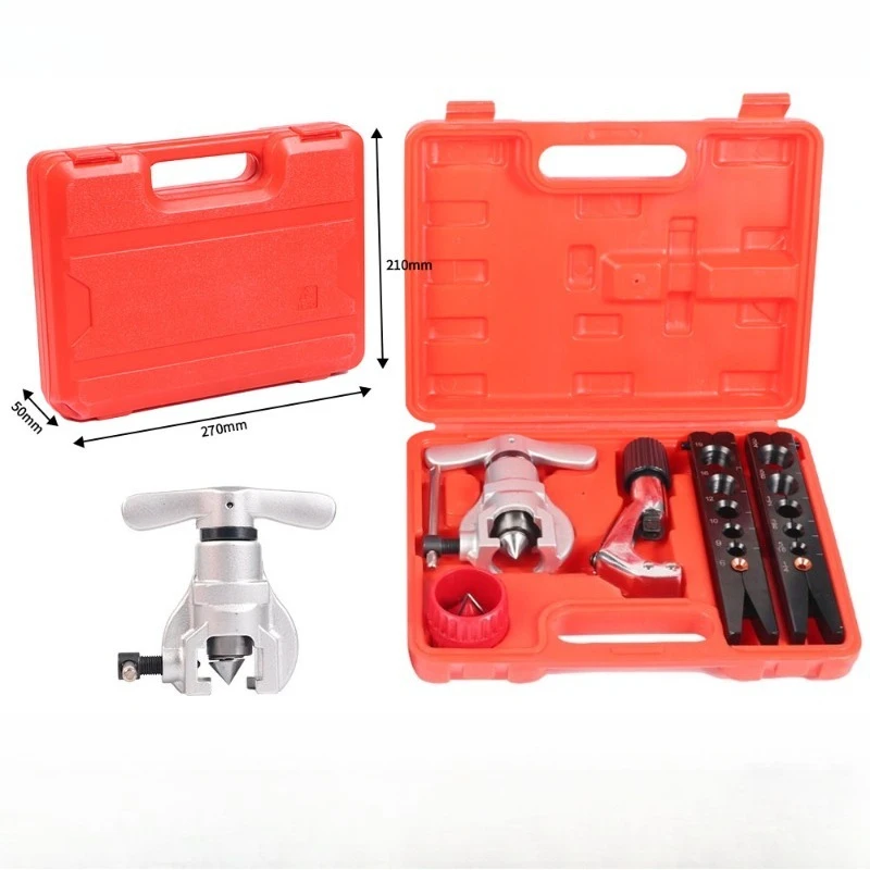 Precision Eccentric Pipe Expander Tool Set, Professional Copper Pipe Flaring & Expanding Kit for Air Conditioning Maintenance