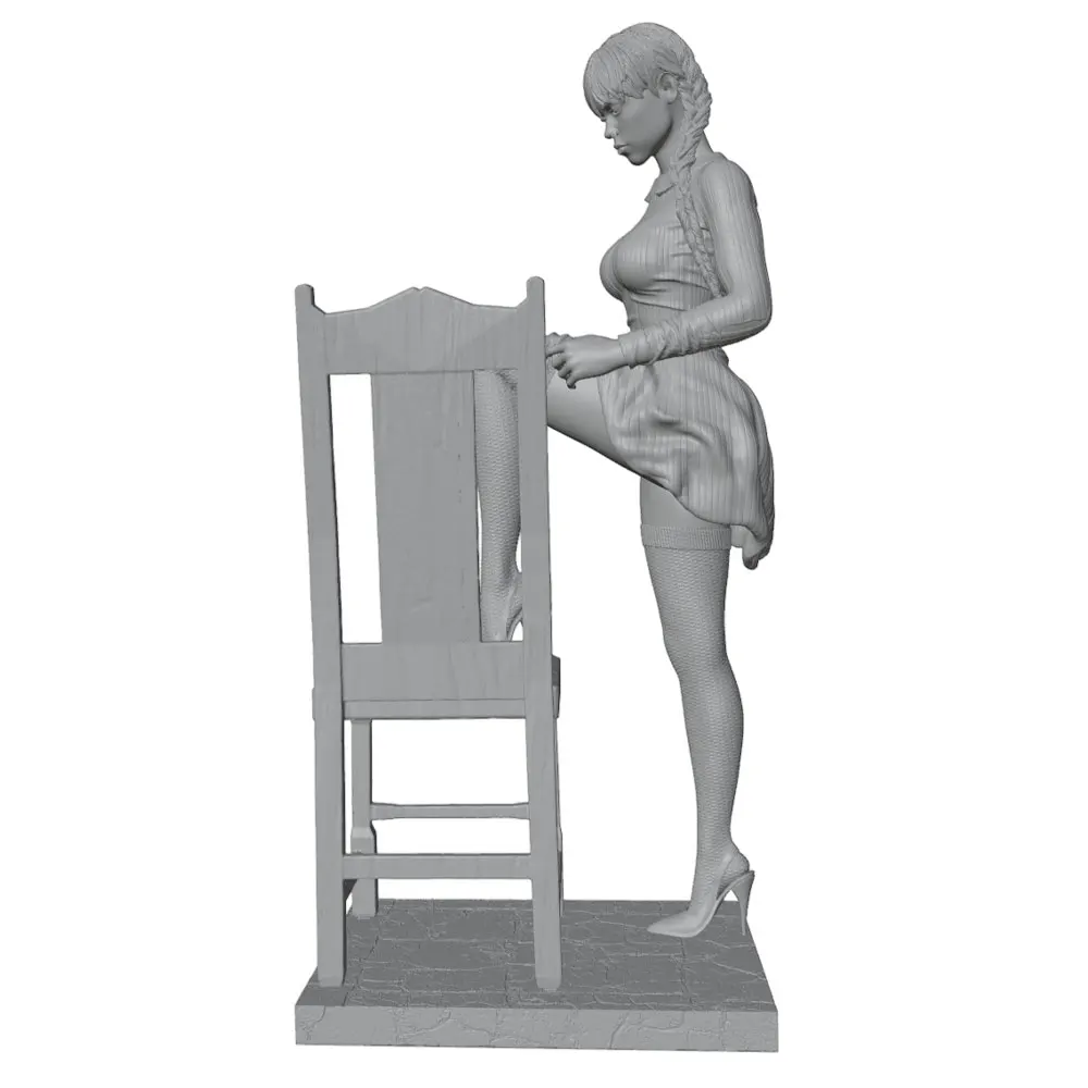Figura de resina 75mm para modelismo y coleccionismo – Sin pintar - imagen 2