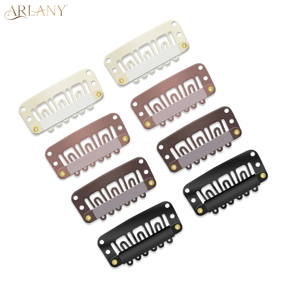 ARLANY 50/100Pcs U-Shape Multi-functional Hair Clips Hair Extensions Snap Clips Women Comb Clips for Hair Extension Accessories