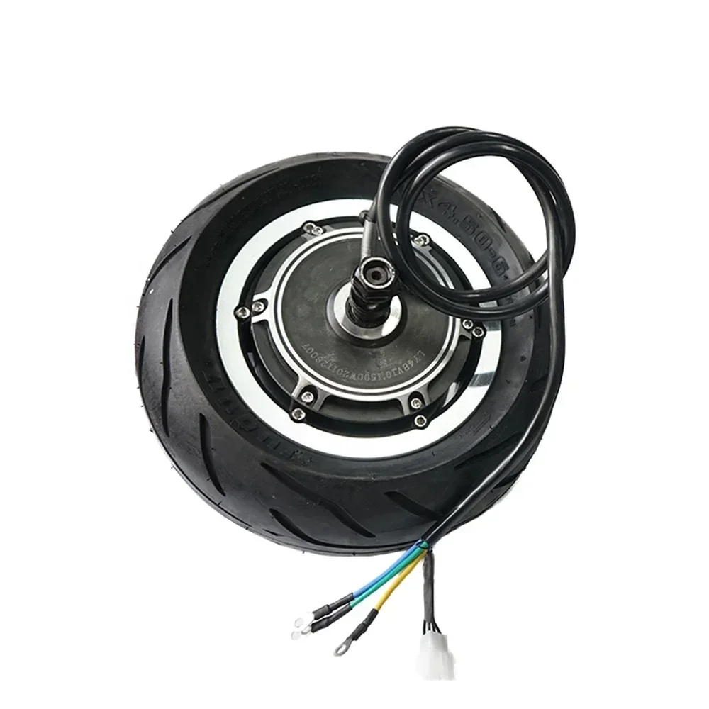 Kit de motor com roda dianteira para motocicleta elétrica e scooter, motor para Buggy, sem escova gearless, hub E-Bike, 10 in, 48V, 1500W, 60V, 3000W