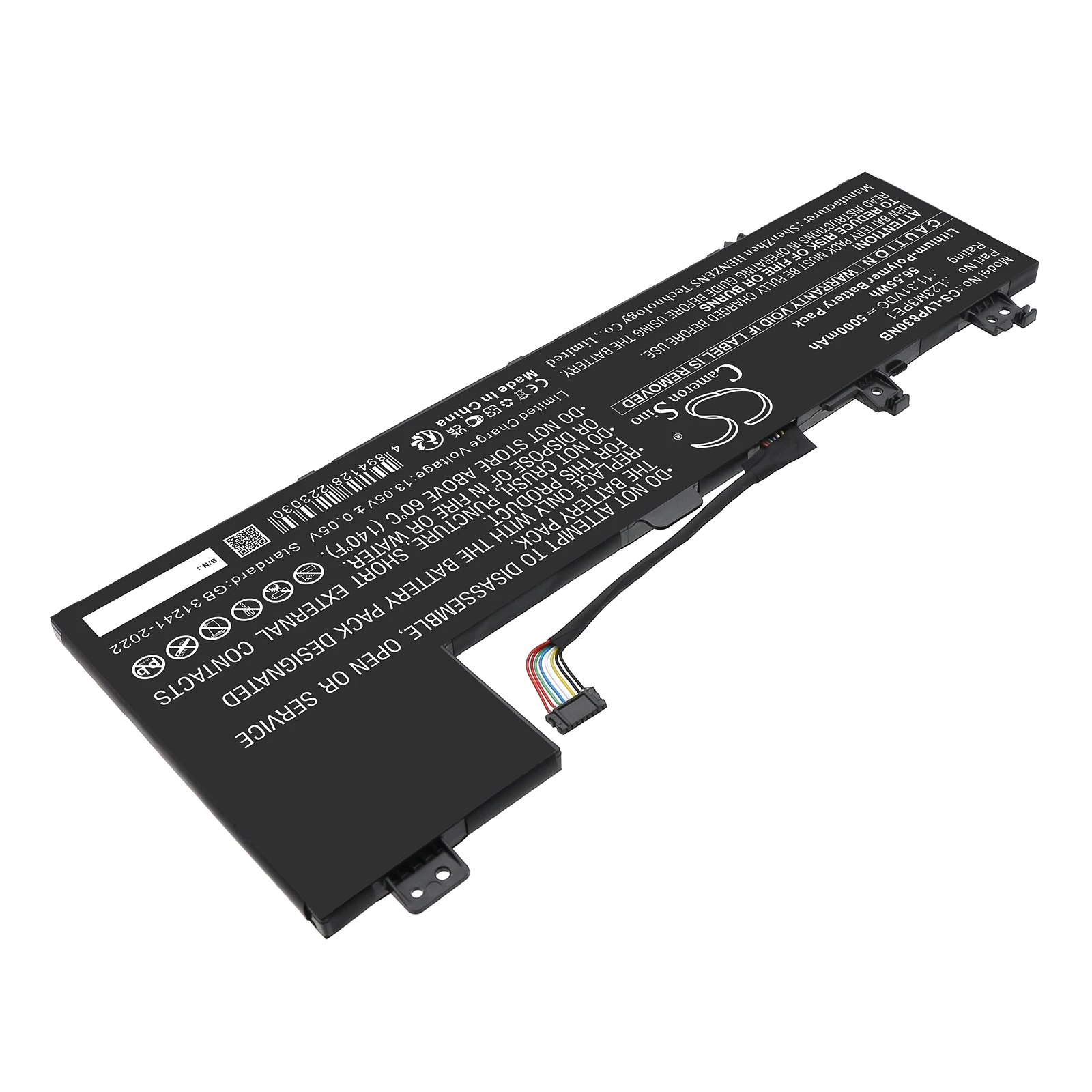 Replacement 11.31V 5000mAh Battery for Lenovo IdeaPad 5 16 2-in-1(Gen 9 16AHP9) 14AHP9 83DR 14AKP10 83KT 14IRH9 83KX 14IRU9 83DT