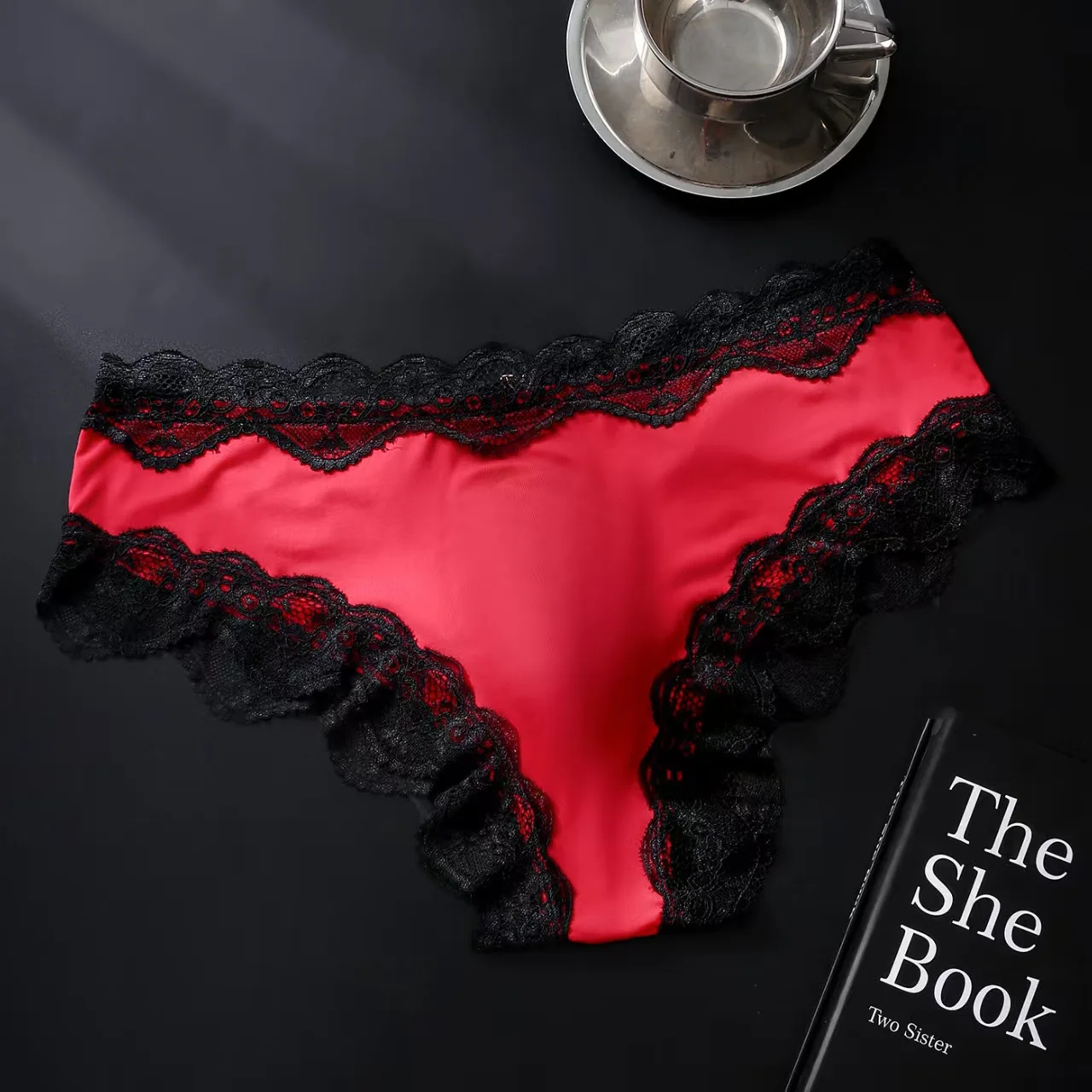 4PCSSexy Mens Seamless panties Lace Ultra Thin Sports Fitness Bulge Pouch briefs Male Panties Low Waist