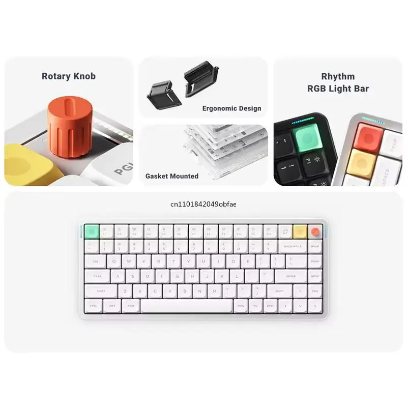 30% Off NuPhy Air75 V3 Mechanical Keyboard Low-Profile Wireless 3Mode Hot Swap 4000mAh Battery Custom Nano Switch PC Gift