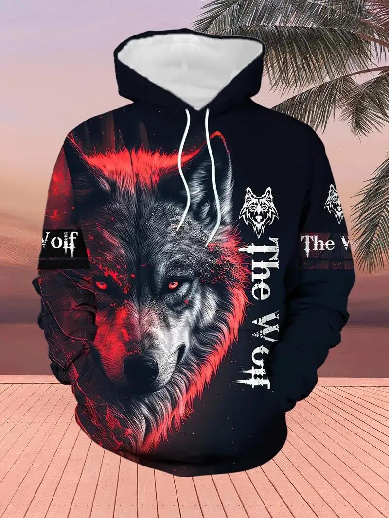 يتميز المجموعة الرجالية الجديدة لربيع وخريف 2025 بطباعة كاجوال عصرية ومريحة بنمط وولف ثلاثي الأبعاد