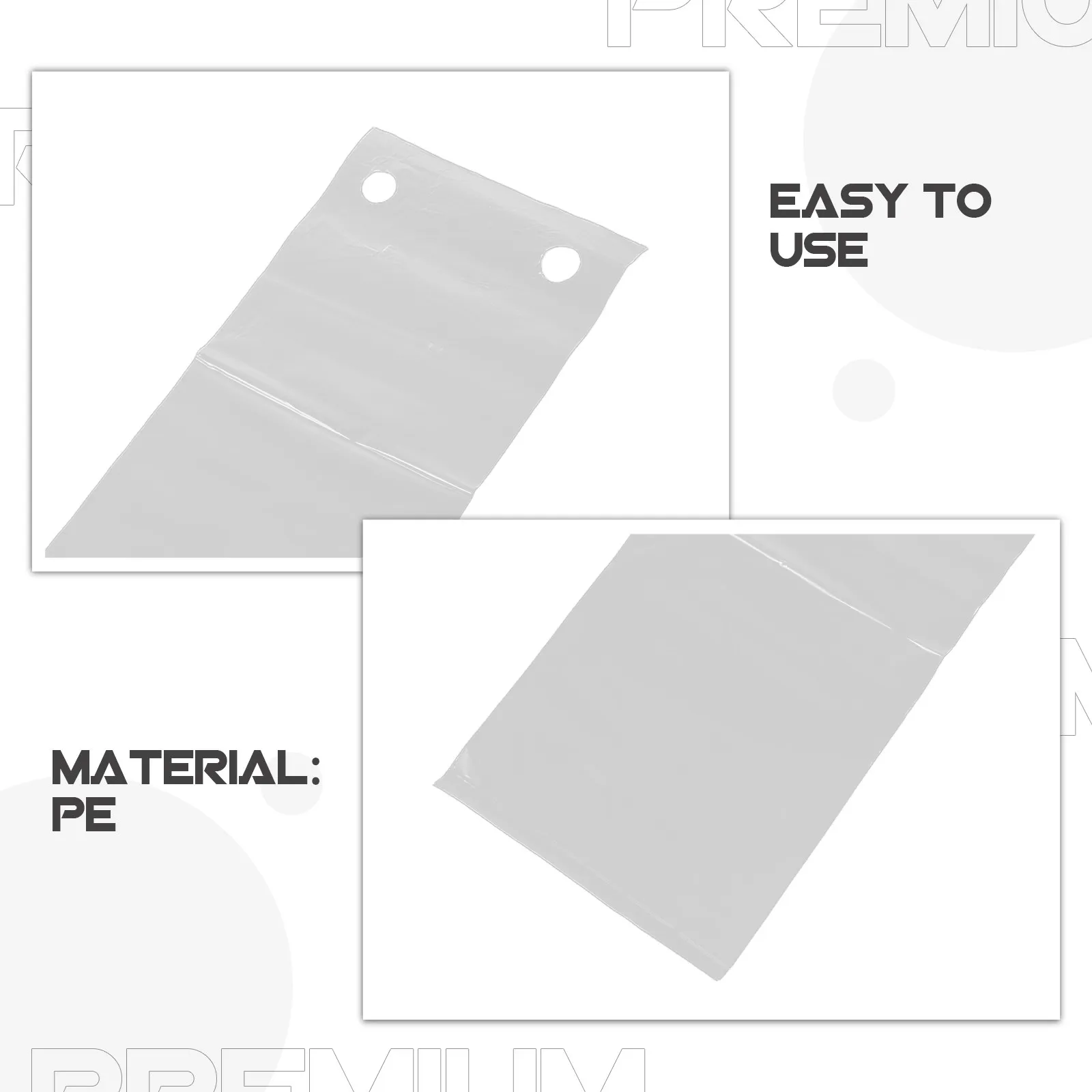 100Pcs Clear Disposable Umbrella Rain Bags Automatic Bag Dispenser for Hotels Restaurants Offices Transparent Folding Umbrella - view 2
