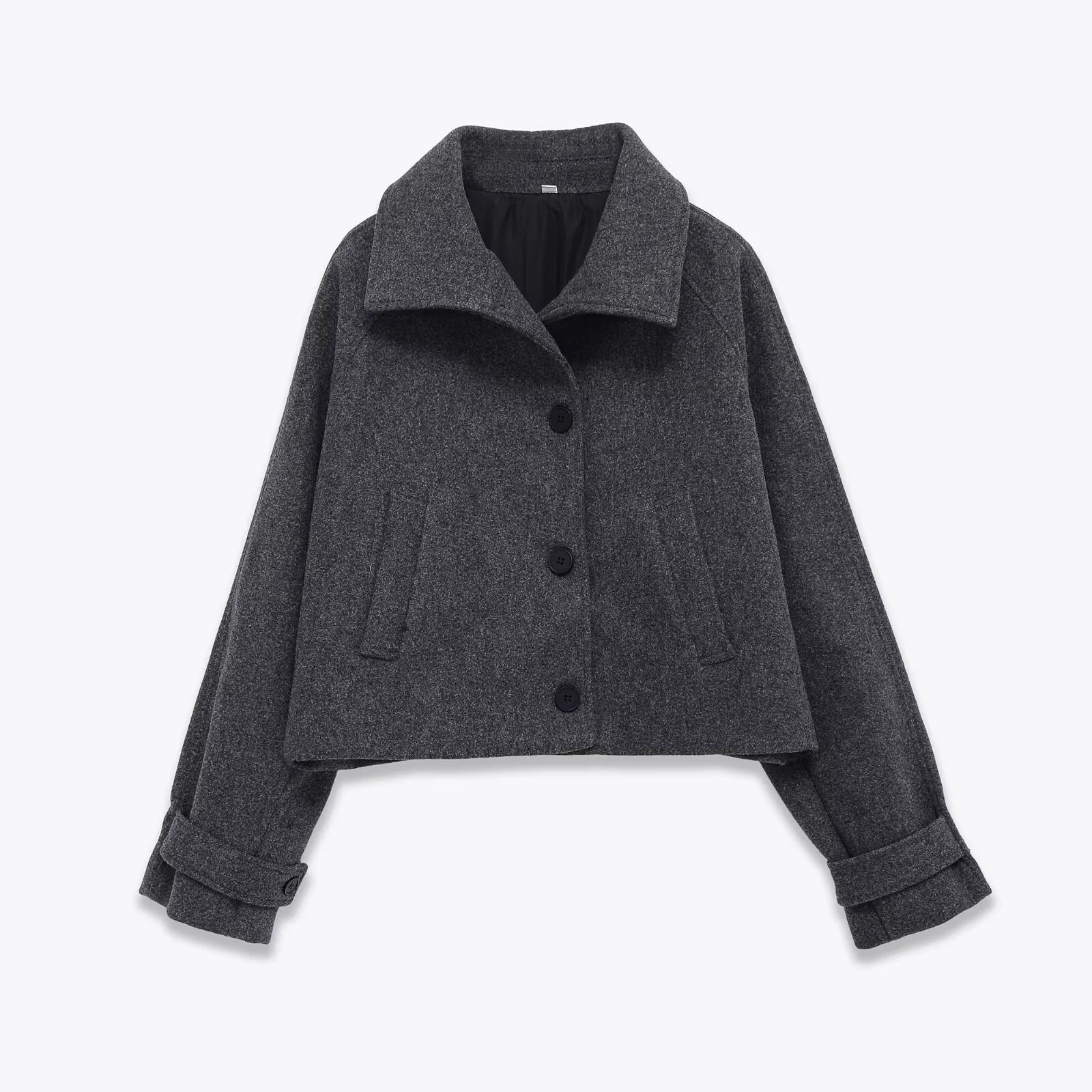 

High-End Stand Collar Button-Down Double-Sided Fleece Coat 2025 Winter New Women's Casual Fashionable Simple