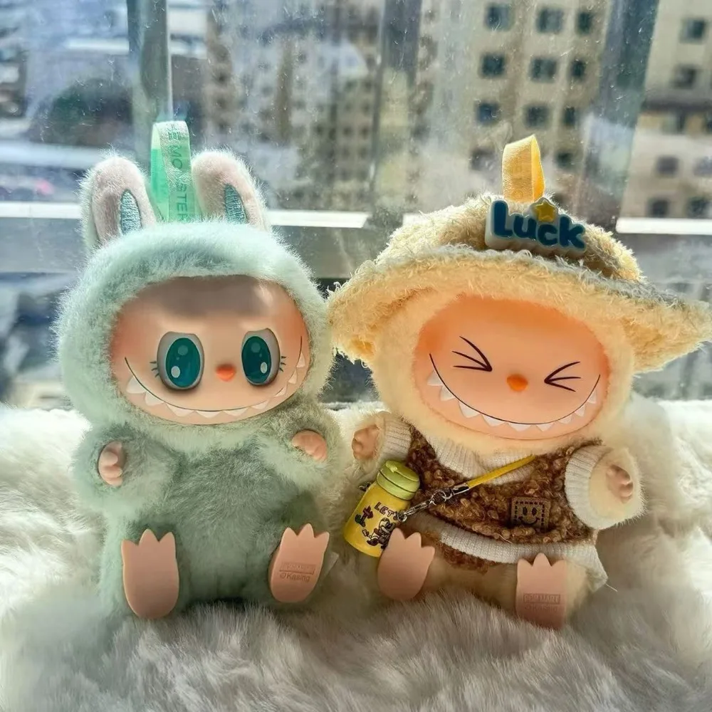 Per 17 centimetri Labubus Mini Vestiti per le Bambole Vestito Cappello Vestiti Scarpe Labubu II Accessori per Bambole Coltiva Seduta Gioco di Partito Giocattoli