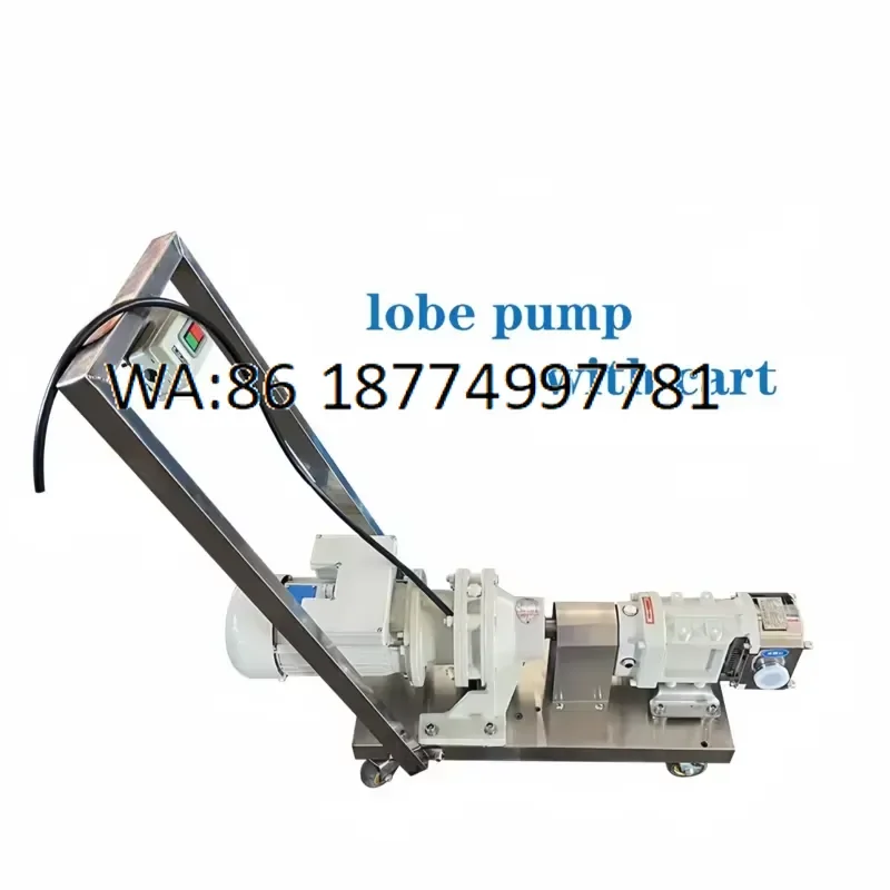 custom 3RP80 Model High Pressure Sanitary Lobe Pump High Efficiency for Chocolate
