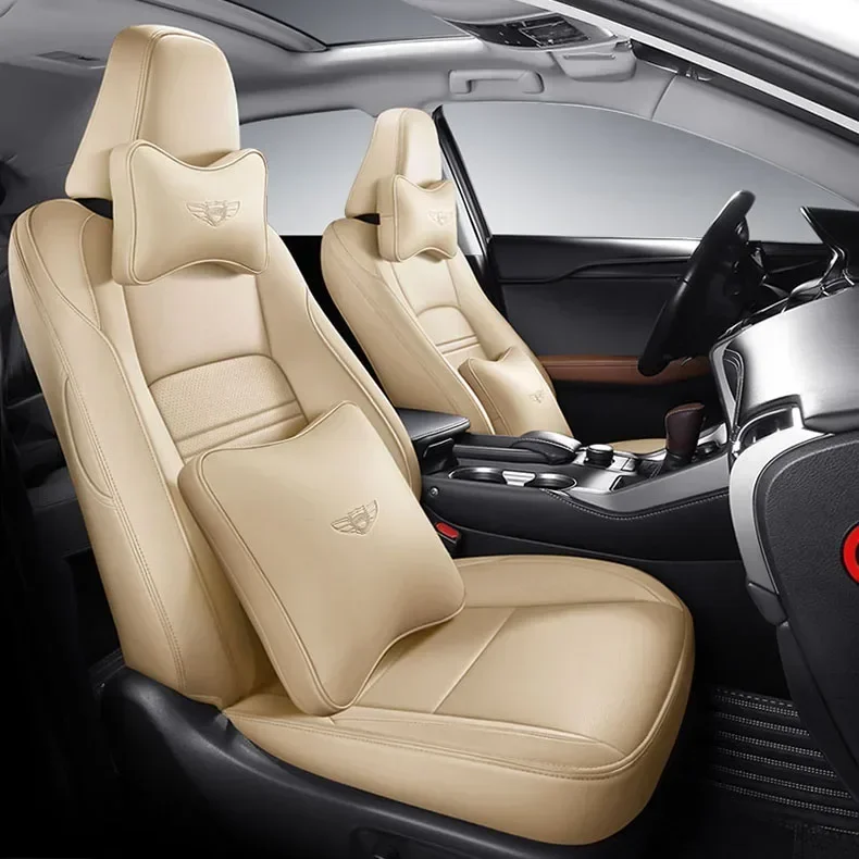 custom leather Car seat cover 5 seats full set For auto Lexus GX UX LM RZ front and rear seat cover car assessoires interior