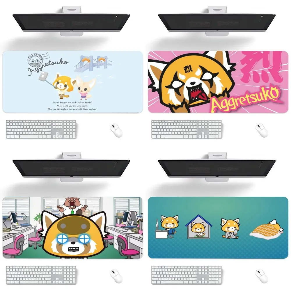 MINISO Saniro Aggretsuko Mouse Pad Computer Laptop Gaming Office Wrist Guard Non Slip Keyboard Pad