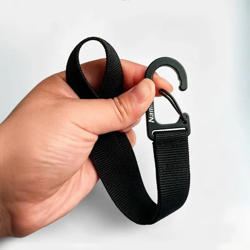 Multifunktionaler Karabinerhaken mit Federmechanismus, EDC-Schnellverschluss, zum Aufhängen von Gegenständen, für E-Bikes, zum Basteln, für Rucksäcke, Schlüsselanhänger und Campingausrüstung. – Detail 5