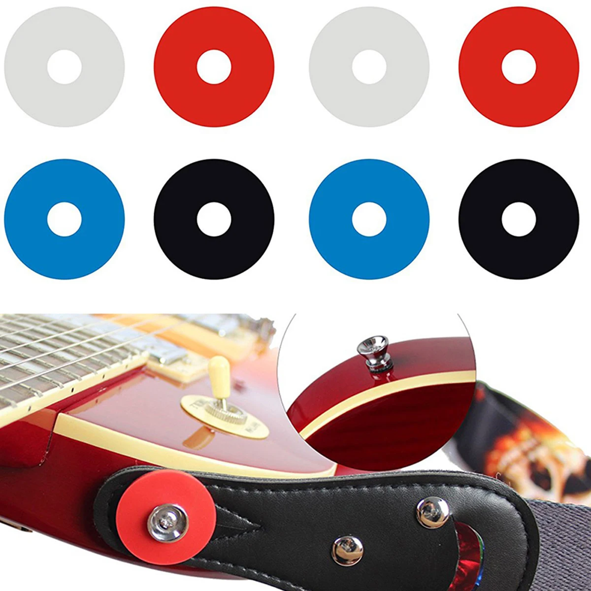 

9 PCS Strap Lock Locks for Bass Guitar Blocks Accessories Anti-shedding Electric
