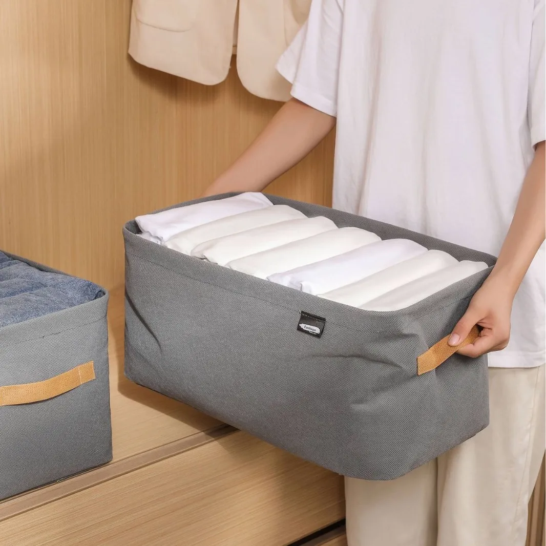 2025 سلة تخزين غير منسوجة المصنع مباشرة للملابس سلة تخزين غرفة النوم بالجملة ، غير منسوجة عملية