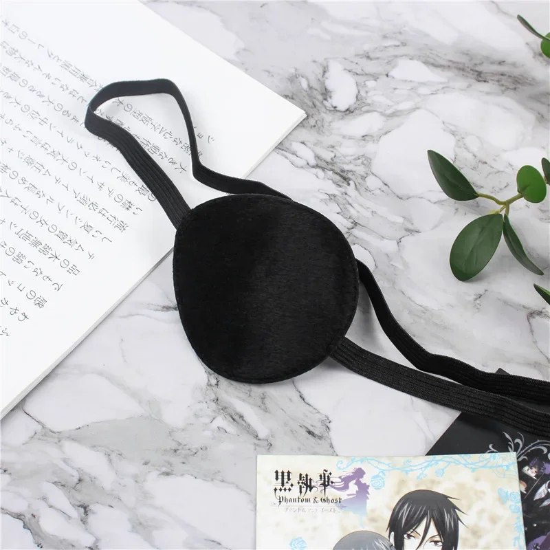 Genshin Impact Cosplay Costume, Kaeya Kuroshitsuji, Black Butler Ciel Phantomhive, Eye Patch, Bandeau, Lunettes, Accessoires, Accessoires