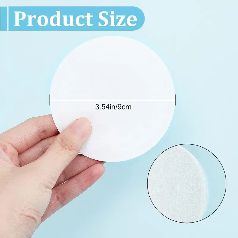 50Pcs Synthetic Filter Discs 90 MM Laboratory Quantitative Ashless Filter Paper Medium Speed Wide Mouth Size Funnel Filters