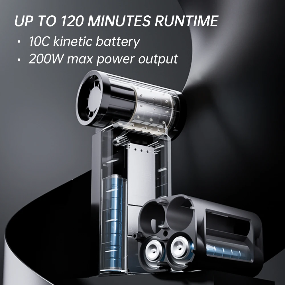 BOOSTER W01 미니 터보 팬 제트 팬 강력한 에어 블로워 100,000 RPM 고속... - 2