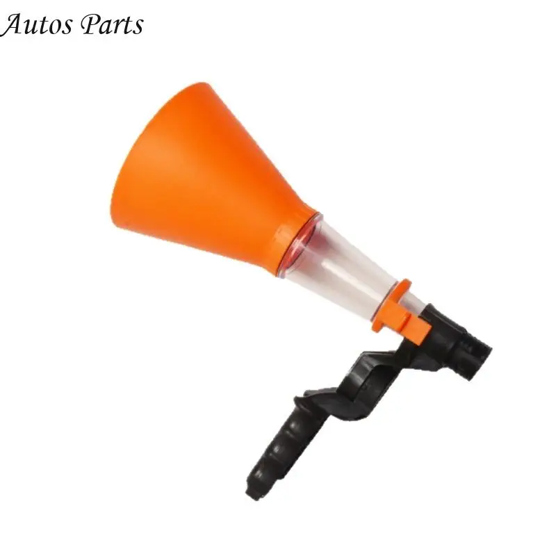 

57BA Automotive Engine Oil Filling Funnel Visible Car Engine Oil Funnel Leakproof Fast Clamp Oil Change Tool Easy to Operate
