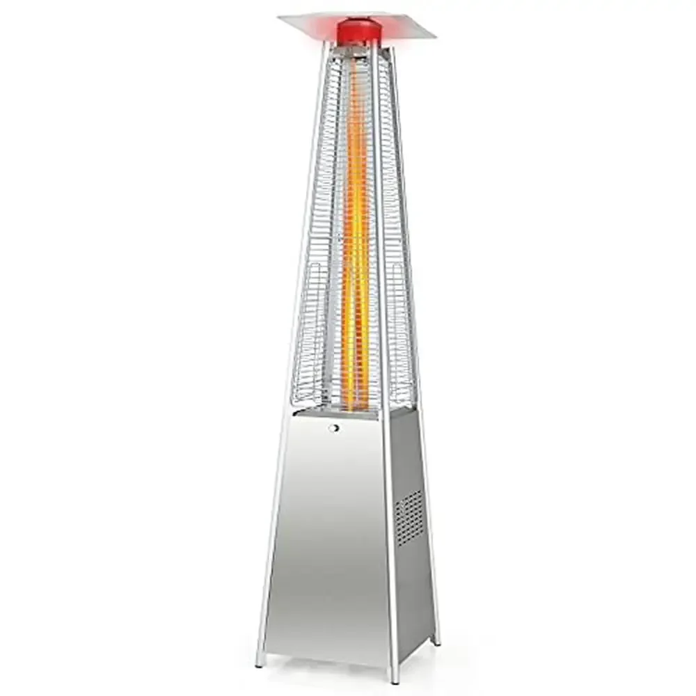 Quartz Glass Tube Outdoor Gas Patio Heater 42000 BTU Fast Heating Portable Propane Heater