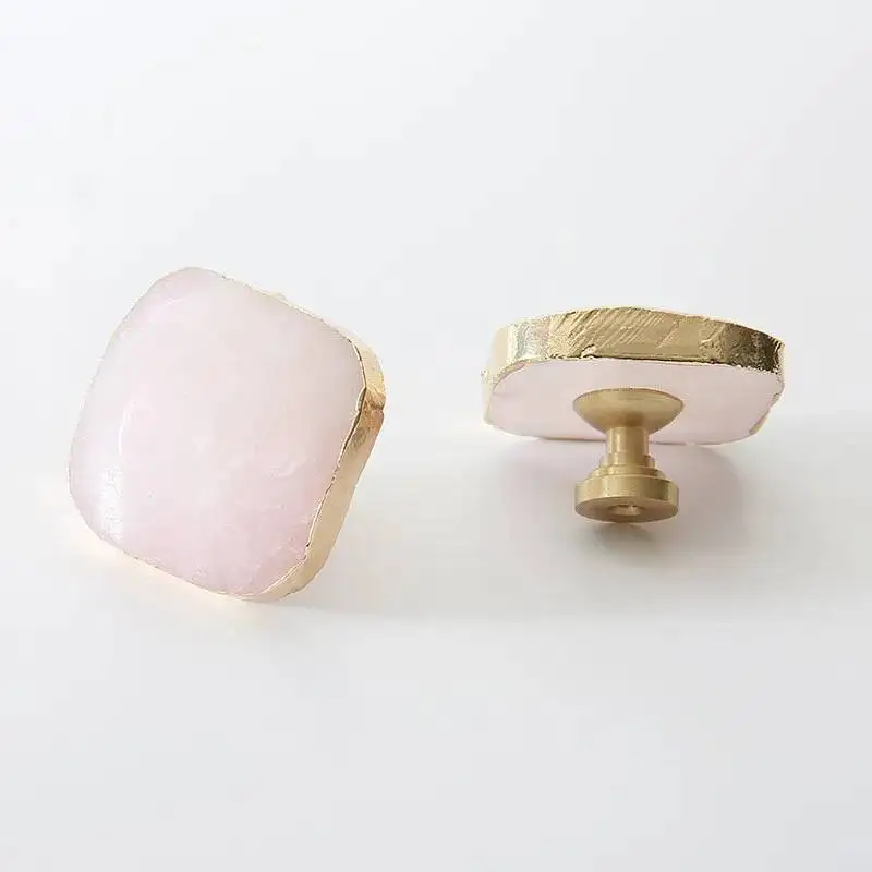 

Solid Brass Crystal Dresser Drawer Knobs Pulls Furniture Cabinet Handle Harware Pink Cupboard Pull Hanldles