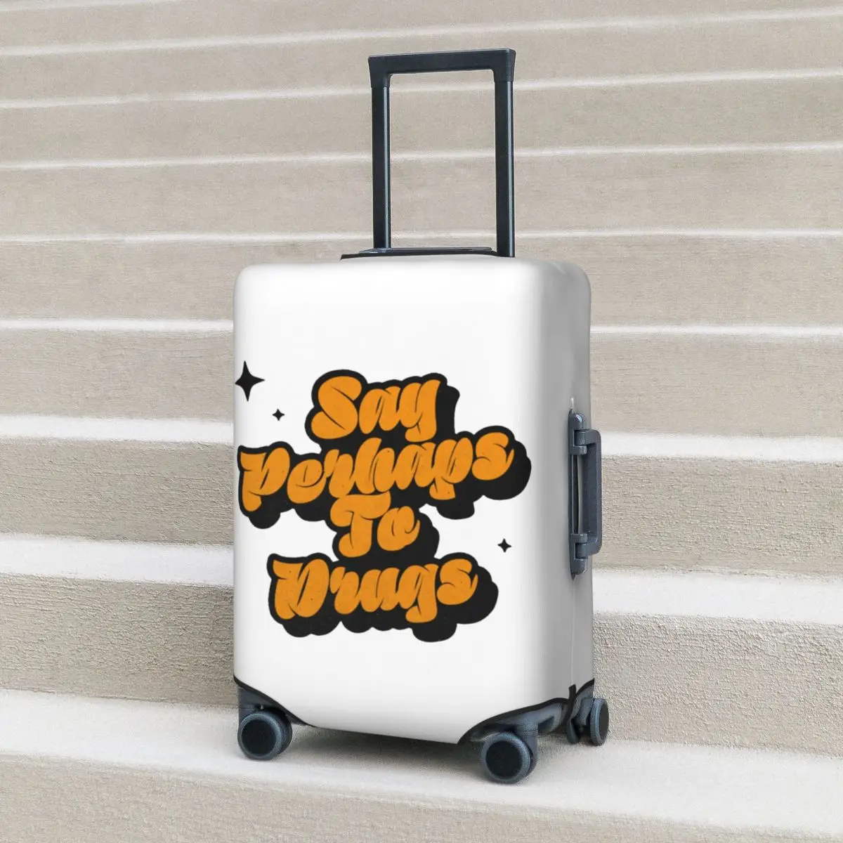 

Say Perhaps To Drugs Suitcase Cover Protection Elastic Trip Luggage Protector Covers for 18-32 Inch