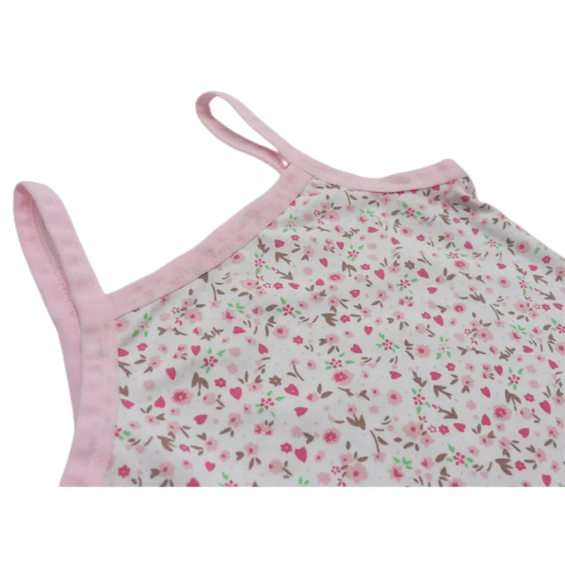 Girls Fine Cotton Floral Singlet Breathable Underwear Tank Kids Quality Undershirts Soft Tank Tops for Baby Girl Size 3-10T