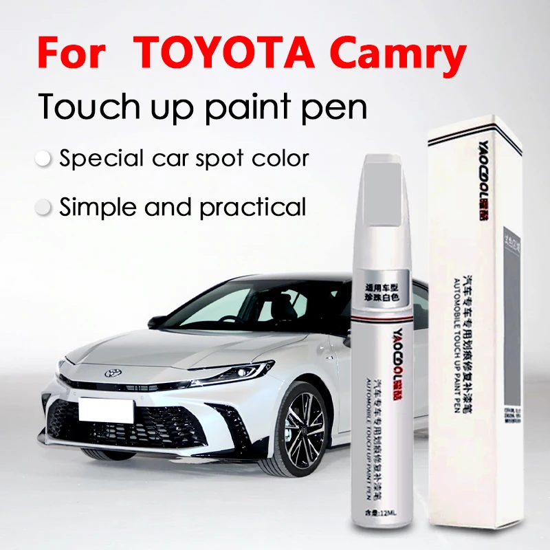 Toyota Camry-Stylo de peinture blanc nacré, stylo à vernis blanc nacré, outil de réparation de peinture automobile Toyota
