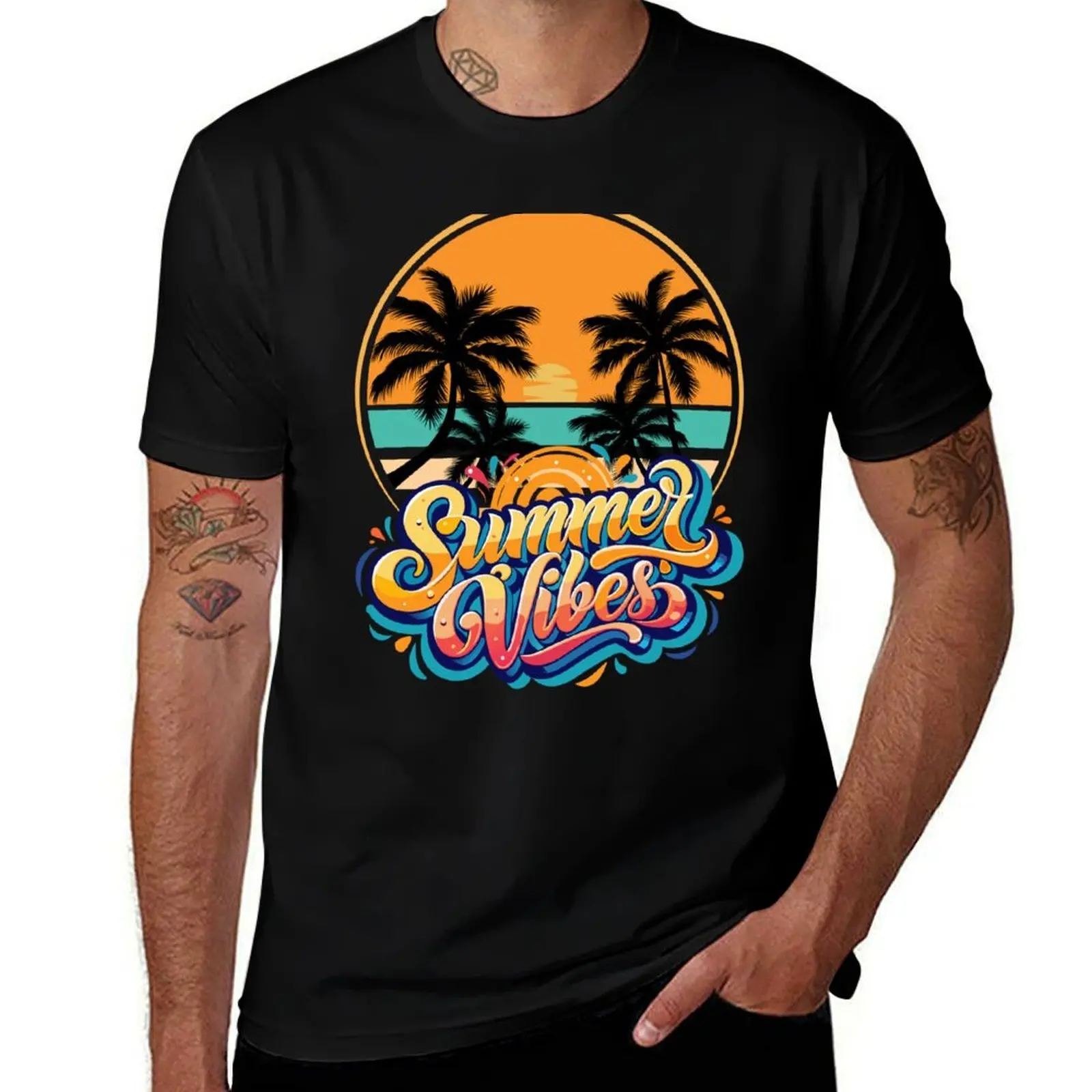 

SUMMER VIBES T-Shirt aesthetic clothes croswit shirt man shirts graphic tee mens funny t shirts