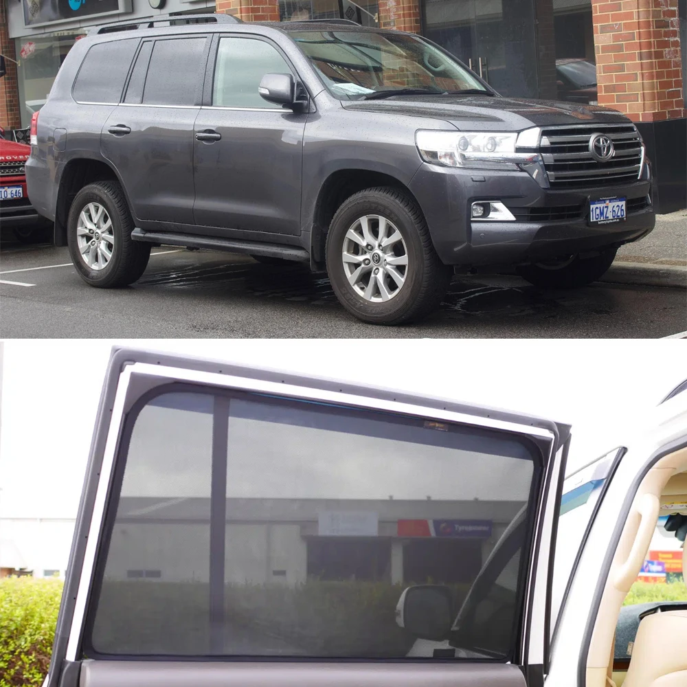 For Toyota Land Cruiser V8 J200 2008-2021 Car Rear Side Baby Window SunShade Shield Front Windshield Curtain Sun shade Visor