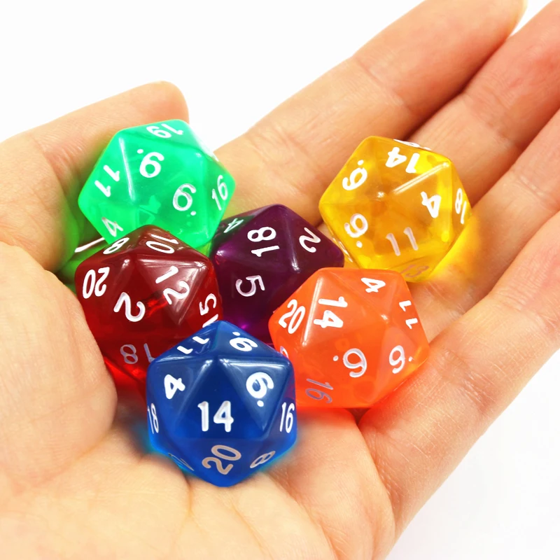 140pcs Dice with Bag D4-D20 20 Colors for Tabletop RPGs Games DND RPG Parties Toys Board Game As Gift