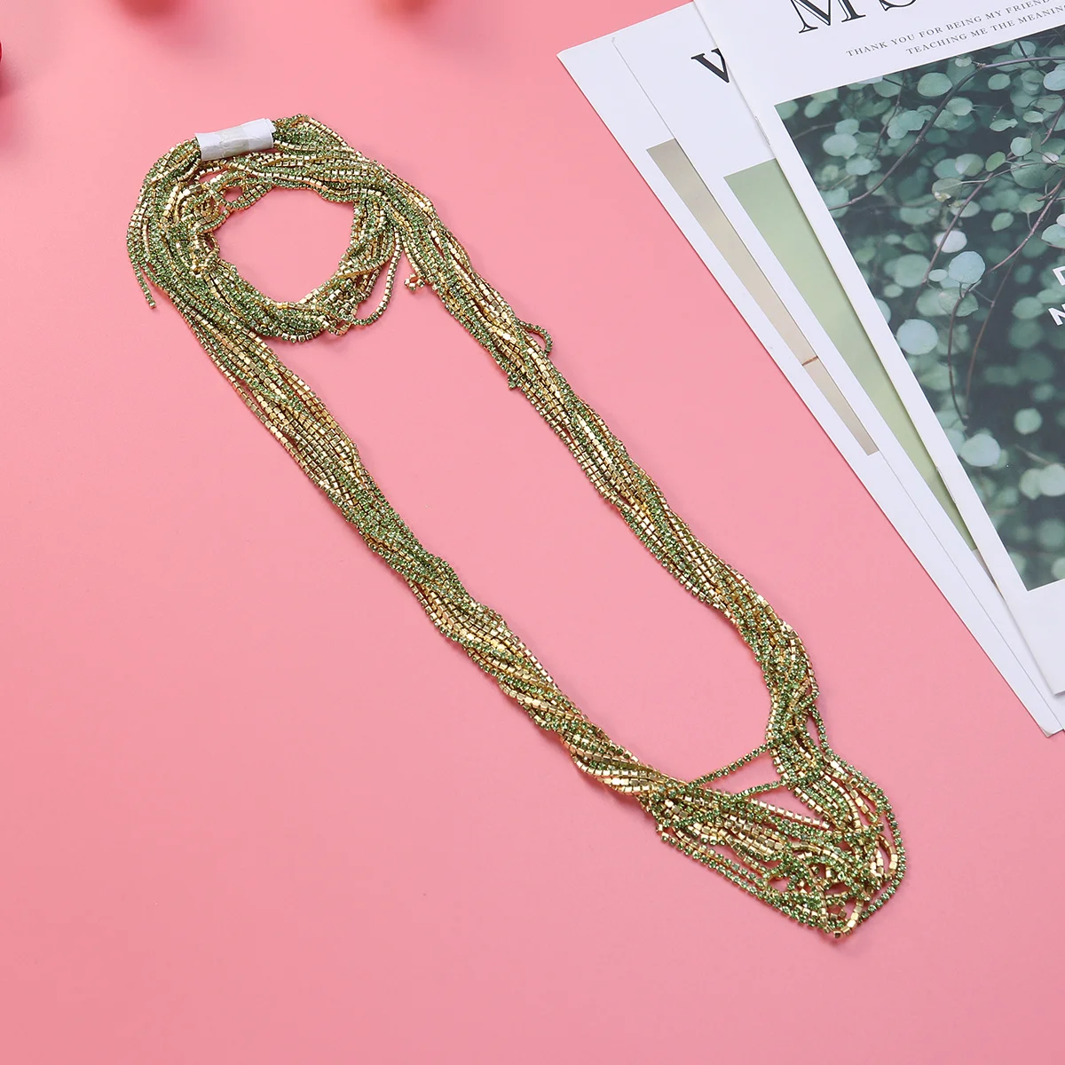 

10M Rhinestone Claw Chain Sparkling Crystal Close Trim Sewing for Jewelry Crafts Dress Shoes Bags Decoration Crystal Chain