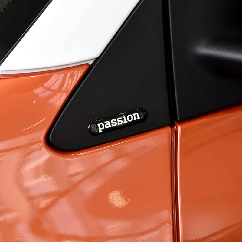 2 Pcs 3D Sticker Car Accessories Passion Emblem Sticker Badge Mirror Decal B Logo For Mercedes Smart 451 Fortwo W 453 Forfour view 2