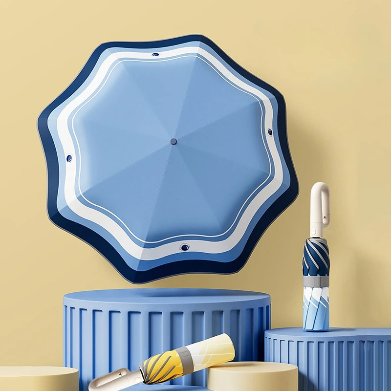 

Automatic Buckle Children's Umbrella Creative Safe and Continuous Umbrella Students Children's Sun Protection Folding Umbrella