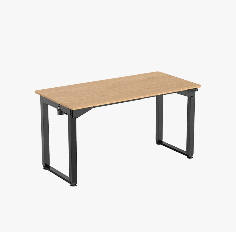 Hot Sale Simple Design Fixed Base Wooden Desktop Metal Table Legs Optional Lifting Table