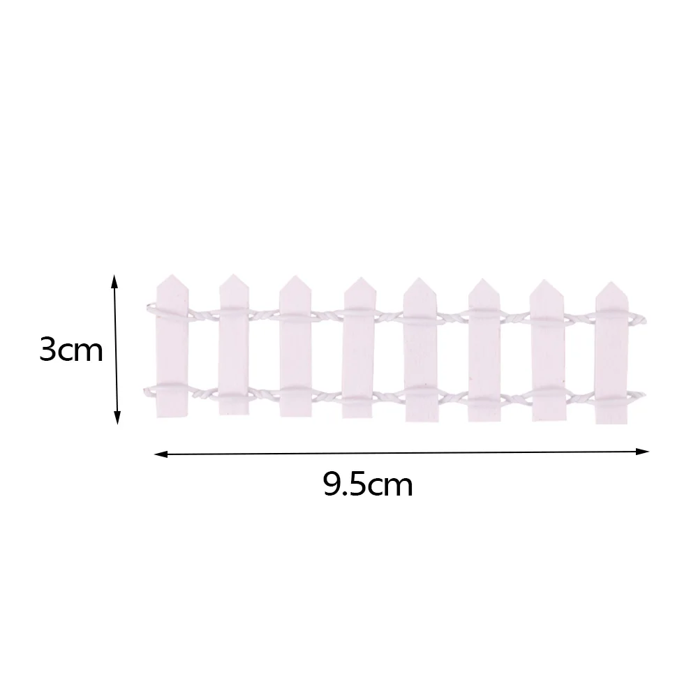 Geschikt voor mini miniatuur poppenhuisaccessoires, kleurrijk opvouwbaar hekwerk, houten laddermodel, kindercadeau