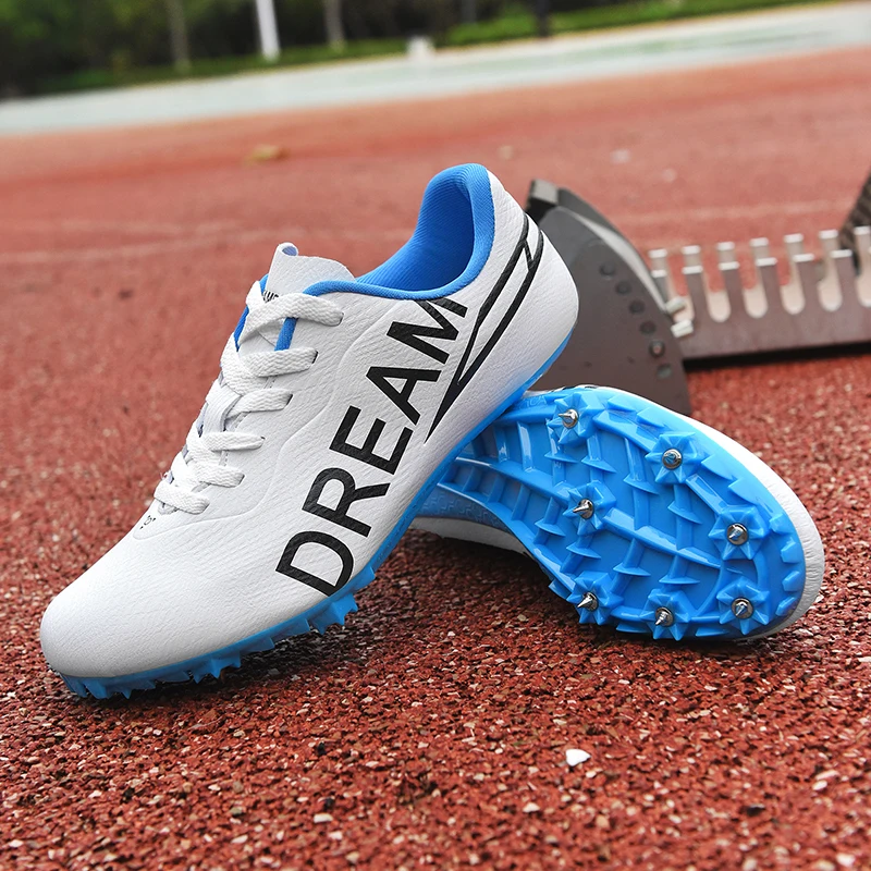 Men Track and Field Spikes Shoes Training Competition Sprint Lightweight Racing Non-slip Match Waterproof Wholesale Professional