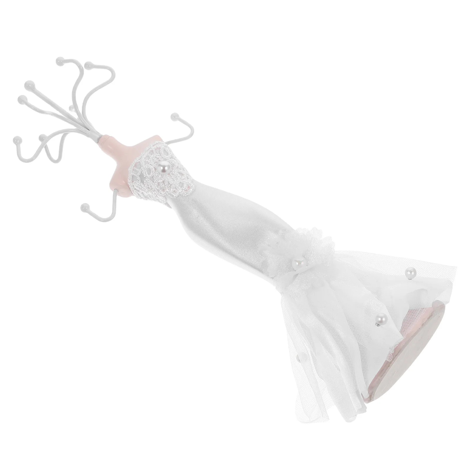 

Stylish Jewelry Organizer Stand Bridal Necklace Display Rack Mannequin Holder for Women Rings Earrings Storage