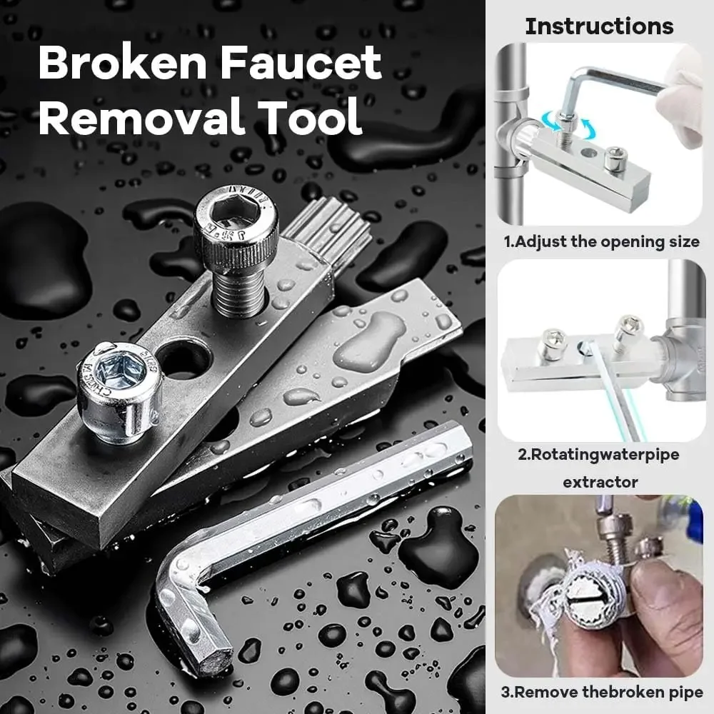 

New Broken Wire Extractor tension type angle valve quick wire breakage removal tool water pipe universal extractor