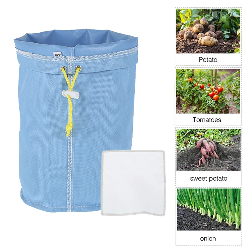 4pc Garden Grow Bag Durable Planting Growth Bag Hash Herbal Bag Extractor Planting Growing Extraction Bag Flower Vegetable Pouch