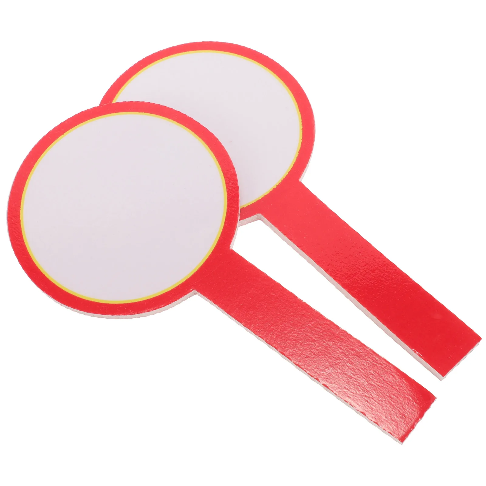 

2 Pcs Score Board Paddle Cards Dry Wipe Scoreboard Small Handheld Double Sided Paddles Answer