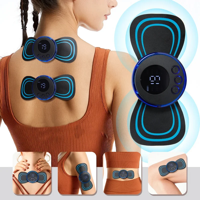 

EMS Neck Massager Cervical Back Muscle Pain Relief Patch Massage Pad Smart Muscle Pulse Massage Mat EMS Rechargeable Massager