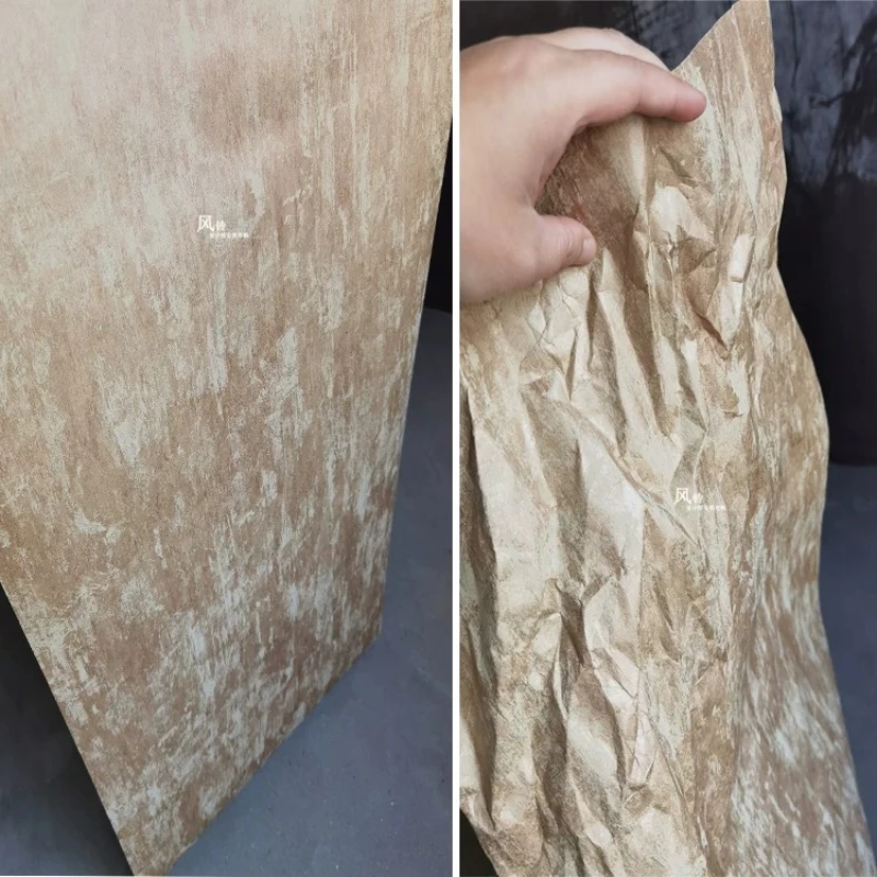 Cowhide-textured Paper Fabric for DIY Sewing Handmade Stage Decoration Graduation Project Material Cloth By The Meter