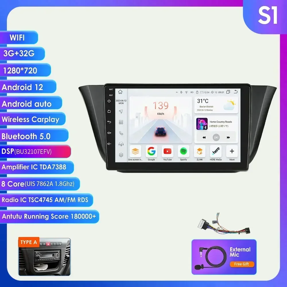 Android Autoradio Voor Iveco Dagelijks 2013-2021 Multimedia Videospeler Navigatie Stereo Gps Carplay Android Auto Octa Core 7862 - afbeelding 1