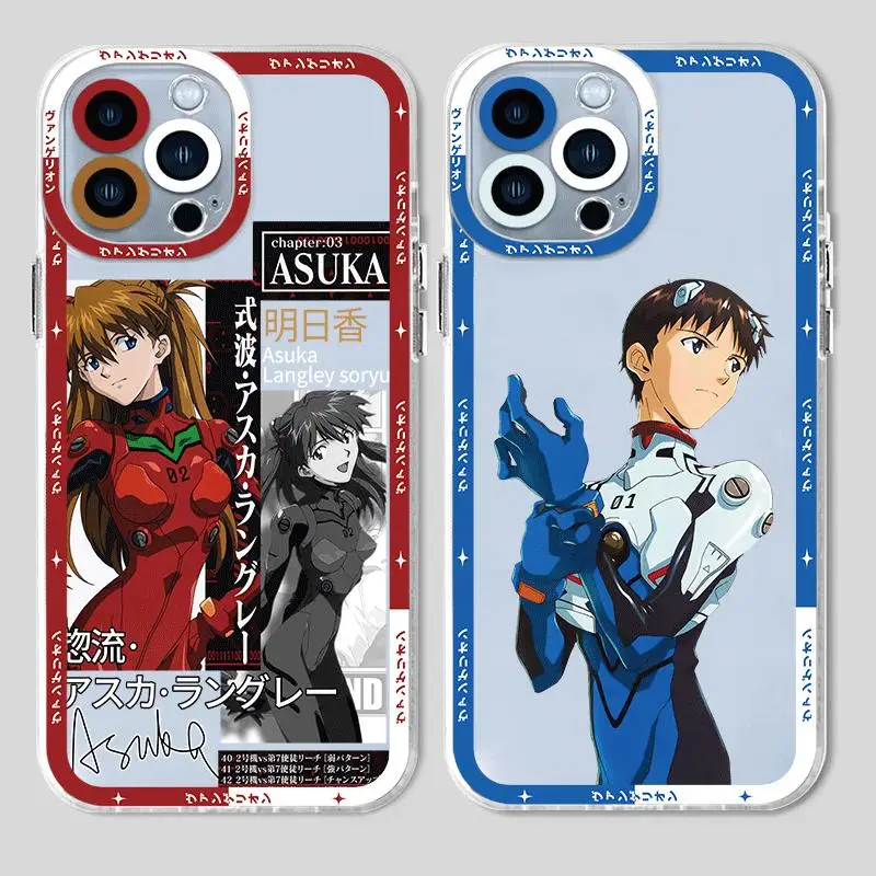 Anime E-Evangelions Ayanami Rei Phone Case for Apple iPhone 15 Pro Max 13 14 Plus 12 Mini 11 Pro XR 8 SE 7 6S XS MAX Matte Cover